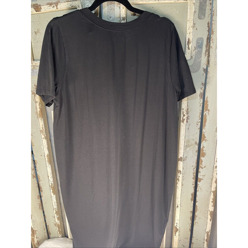 Universal Standard Iconic Black Dress Short Sleeve Size S Pima Cotton - Picture 4 of 8